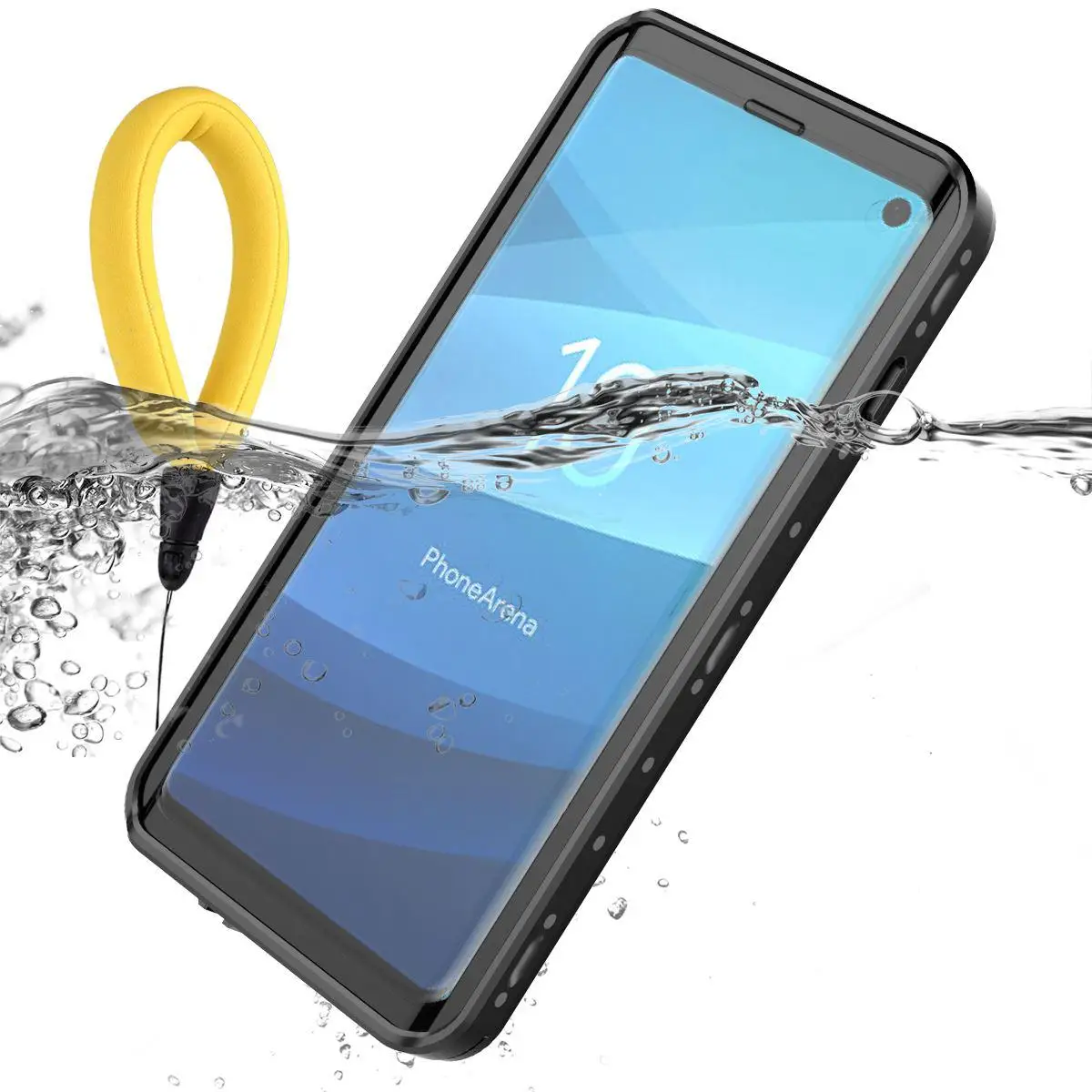 Redpeppercase для samsung Galaxy S10 плюс IP68 Водонепроницаемый полностью герметичный Дайвинг доказательство покрытия для samsung S10 спортивная защита от пыли в виде ракушки - Цвет: black