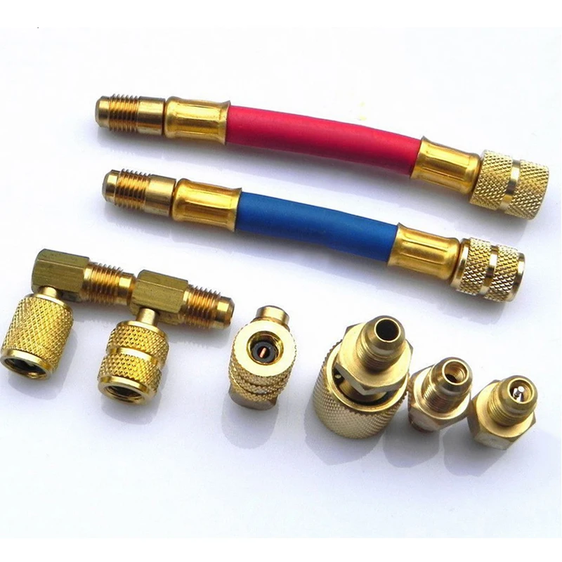 R134a R12 Manifold Converting Brass Adapter A/C Air Conditioning