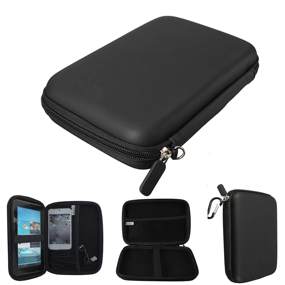 

GPS Navigation Protection Package Hard Disk Drive HDD Tablet Cover Bag PU Hard Shell Carry Case Bag Cover Protector 7 Inches
