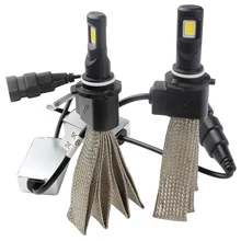 Car Styling 3200LM 30W/each bulb Aluminum alloy belt Heat Dissipation 6000K 9006 LED Headlight Light Source Conversion Kit #HP