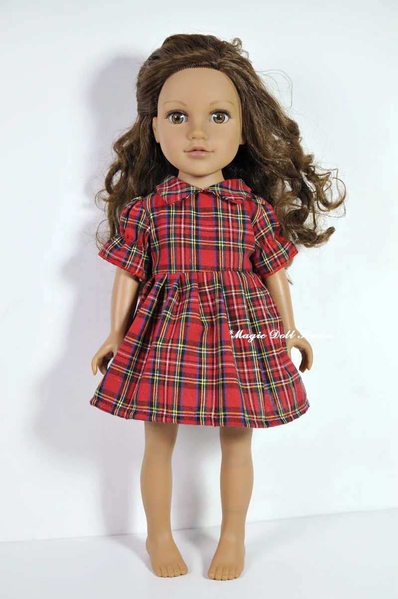 [Am081] Новинка 2017 года 18 дюймов American Girl платье куклы #1 шт. сетки для &quotAmerican Doll одежда