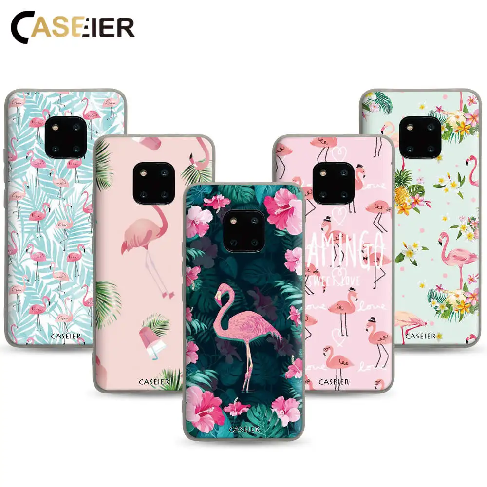 

CASEIER Flamingo Pattern Case For Huawei Mate 20 10 Lite P8 P9 P10 P20 P30 Pro Phone Case For Huawei P Smart Plus 2019 Funda Bag