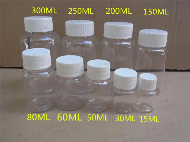 ФОТО free shipping 80ml 20/50pcs/lot transparent PET medicine refillable bottle,capsules/liquid packing bottle with white screw cap