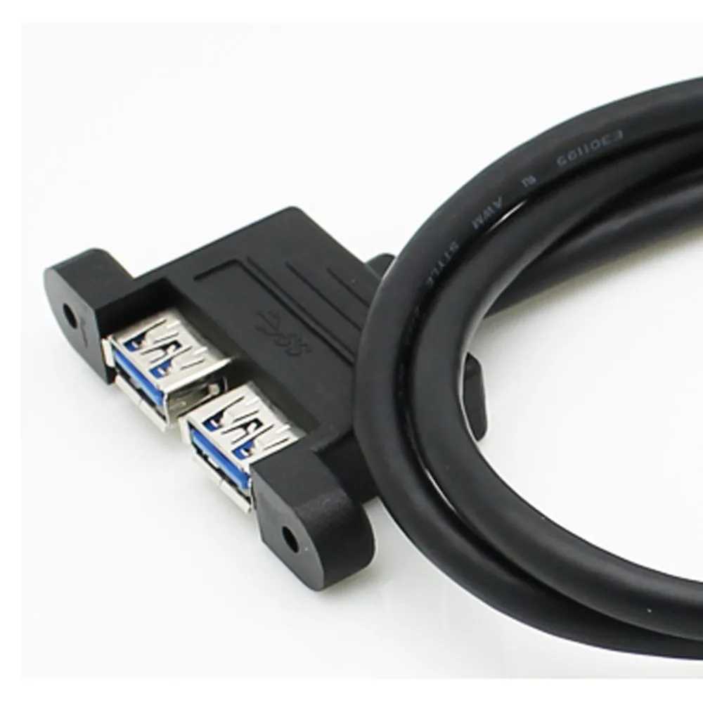 2 порта USB 3 0 двойной женский с винтовым креплением на материнскую плату 20pin кабель