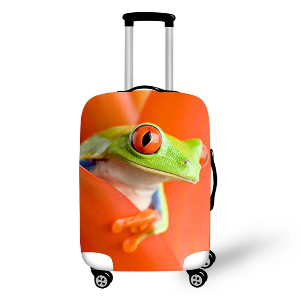 3D Frog Design Travel Accessories Suitcase Protective Covers 18-32 Inch Elastic Luggage Dust Cover Case Stretchable