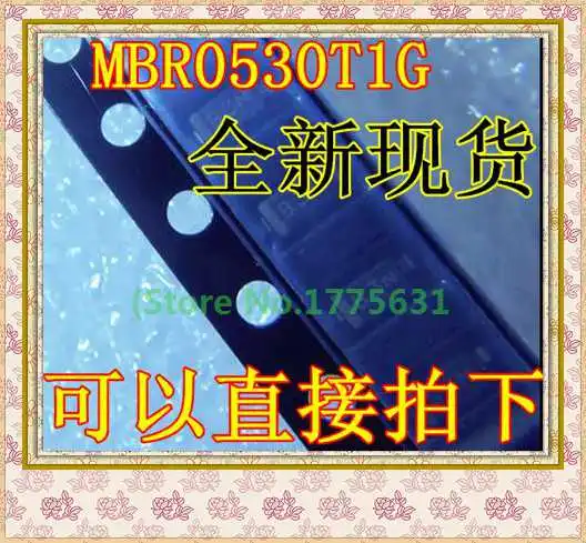 

100pcs/lot MBR0530 MBR0530T1G 0.5A / 30V SOD-123 1206 silkscreen B3
