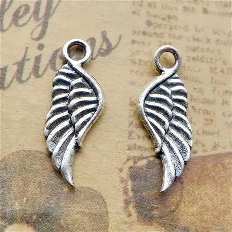 Buy BULK 30 Zinc Alloy Tiny Angel Wings Charms