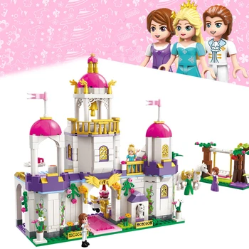 

Lia Birthday Dinner Sets kits 592 pcs Compatible with in building Blocks girl friends Series Model Brick Toys For Children