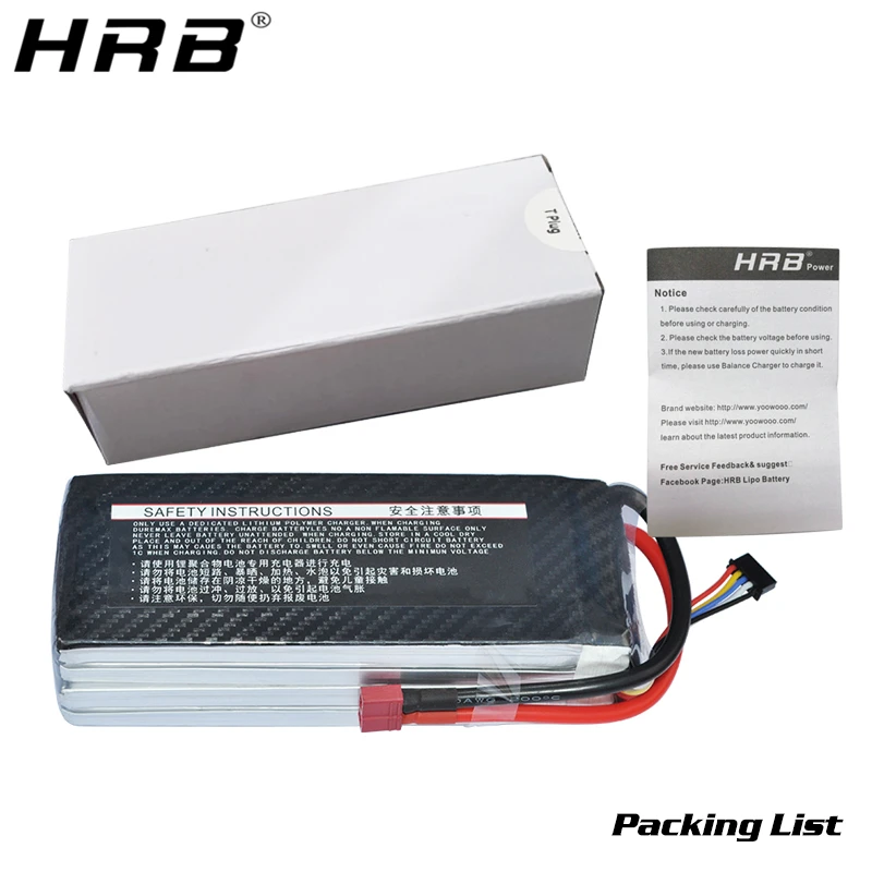 Аккумулятор hrb lipo 3S 11,1 V 8000mah 2S 7,4 V XT60 T Deans 14,8 V 18,5 V 22,2 V 4S 5S 6S 1S 3,7 V RC Квадрокоптер самолеты Автомобили Запчасти 35C