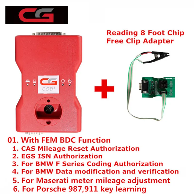 

CGDI Prog for BMW MSV80 Auto key programmer For BMW + Diagnosis Tool + IMMO With FEM/BDC Function