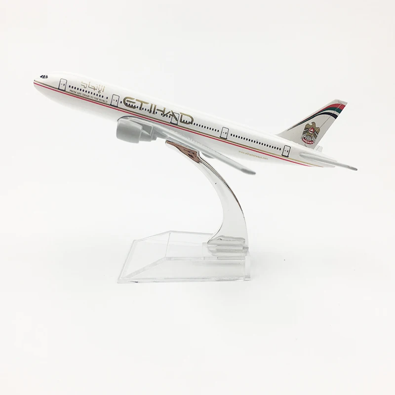 Etihad Airlines модель самолета Боинг 777 самолета 16 см металлический сплав литья под давлением 1:400 модель самолета игрушка для детей Бесплатная