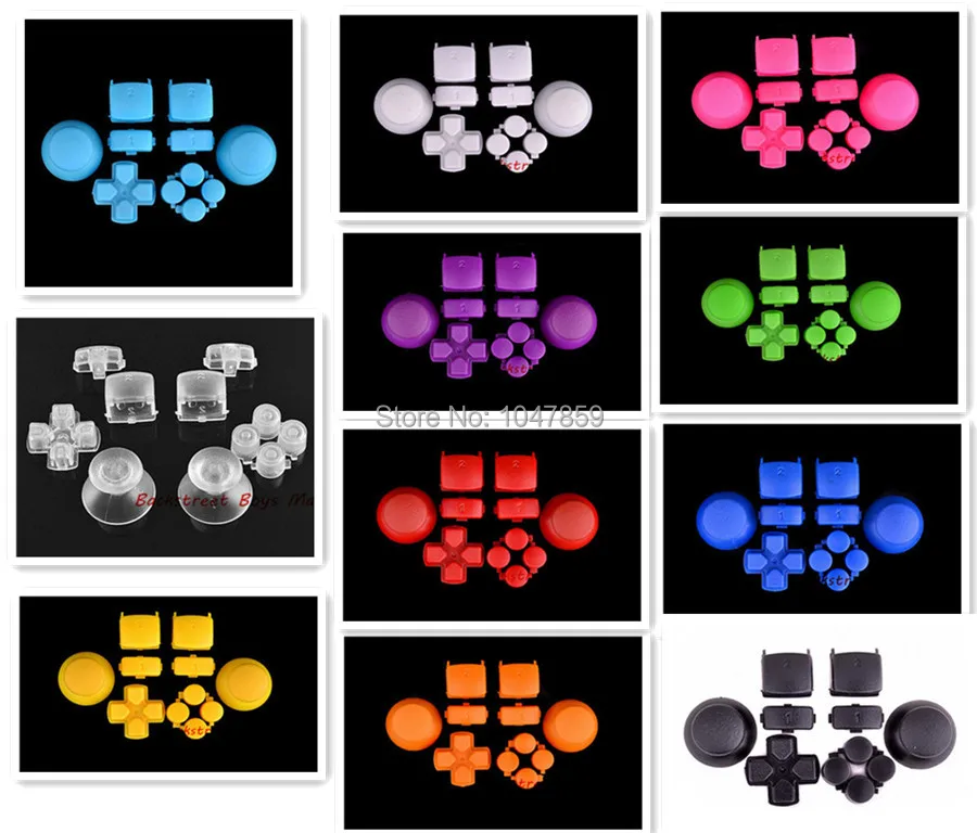 

Custom 11 colors Replacement  buttons for sony Playstation 3 Dualshock 3  PS3 Controller Thumbsticks L1 R1 L2 R2 trigger dpad