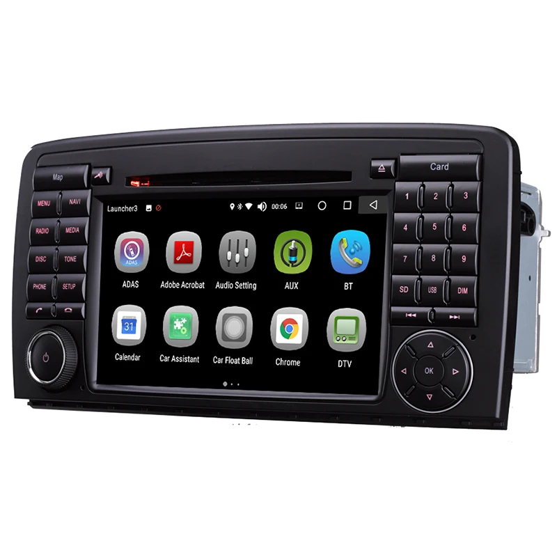 Clearance Android 2 Din 7inch DVD Car Audio Navigation System For Benz R W251 R280 R300 R320 R350 R500 With Standard Car Multimedia Player 9