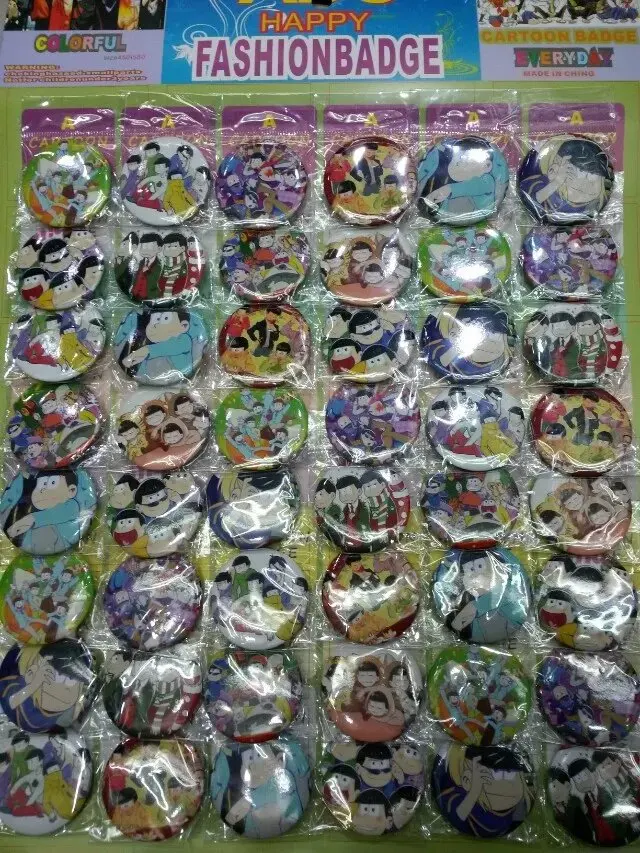 48 шт./лот аниме Osomatsu-san игрушки брошь значок набор Mr Matsuno Osomatsu Karamatsu Choromatsu Ichimatsu