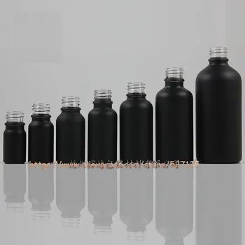 

5ml 10ml 15ml 20ml 30ml 50ml 100ml black frosted(painted) empty bottle.essential oil perfume lotion liquid glass bottle.18/410
