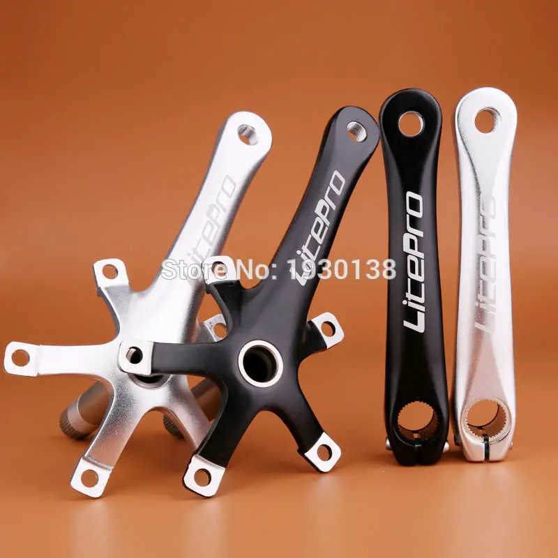 

litepro one forged integrated folding bike spline crankset part for 41T 43T 45T 46T 47T 52T 53T 54T 64T BYA412 SP8 P8 bike part