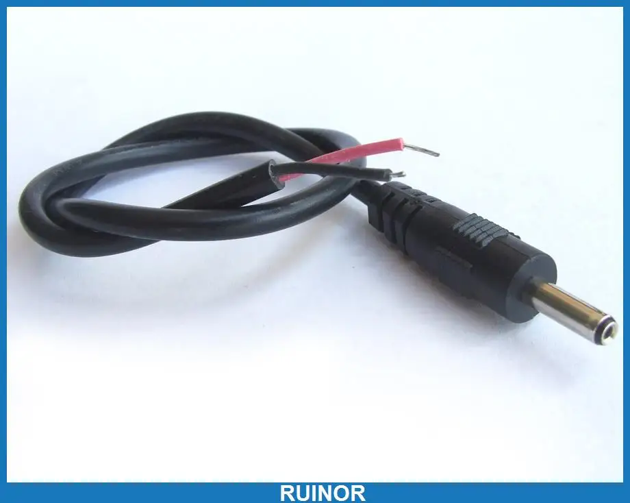 

10 Pcs DC Male Plug 3.5mm x 1.3mm Plug Converter Cable for DC Power Charger