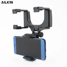 Автомобильный держатель телефона Подставки для iphone автомобильное Зеркало заднего вида держатель для мобильного телефона 360 градусов Поворот держатель для телефона в автомобиль