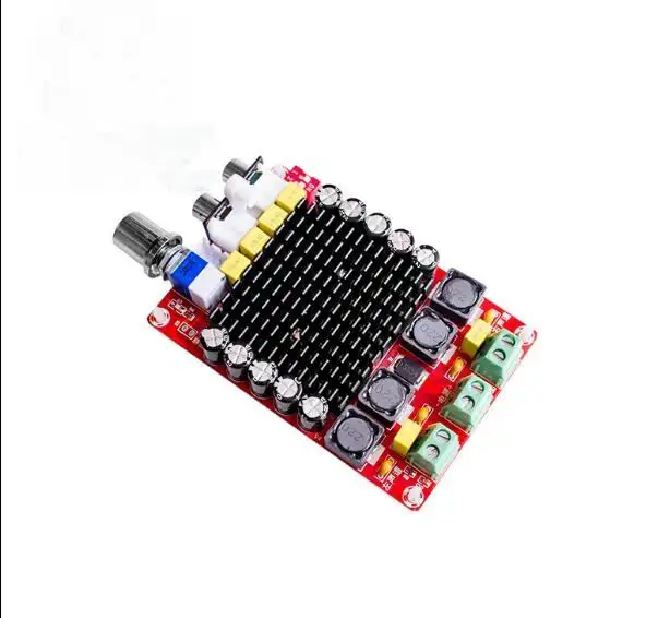 Купить TDA7498 цифровой усилитель доска 2*100 W класса D Двухканальный автомобильный усилители DC14 34V DIY микрофон акустической системы дома Театр
