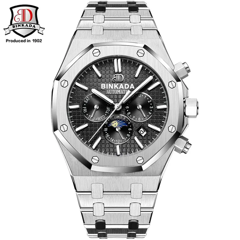 Reloj Hombre Top Luxury Brand Mens Automatic mechanical Watches Men Casual fashion business Clock Watch men Relogio Masculino