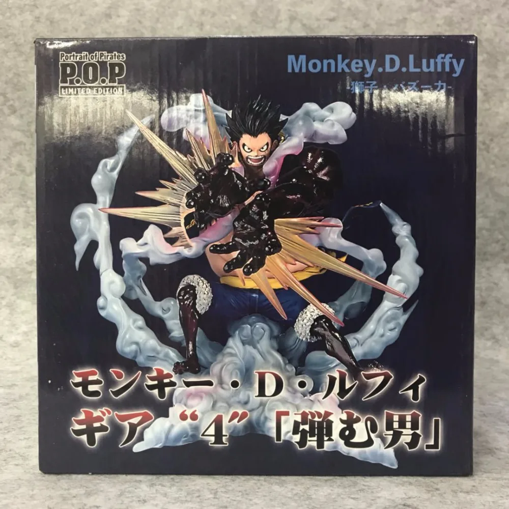 Аниме 18 см цельная Обезьяна D Luffy Gear 4 Leo Bazooka ver. ПВХ фигурка Коллекционная модель