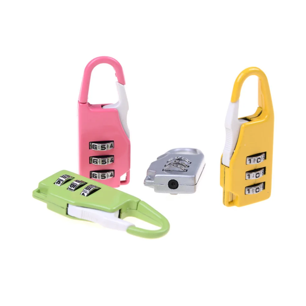 3 Combination Safe Code Number Lock Padlock For Luggage Zipper Bag