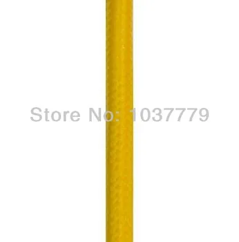 

6meter/lot Yellow textile cable pendant lamp cloth covered copper wire for edison chandelier