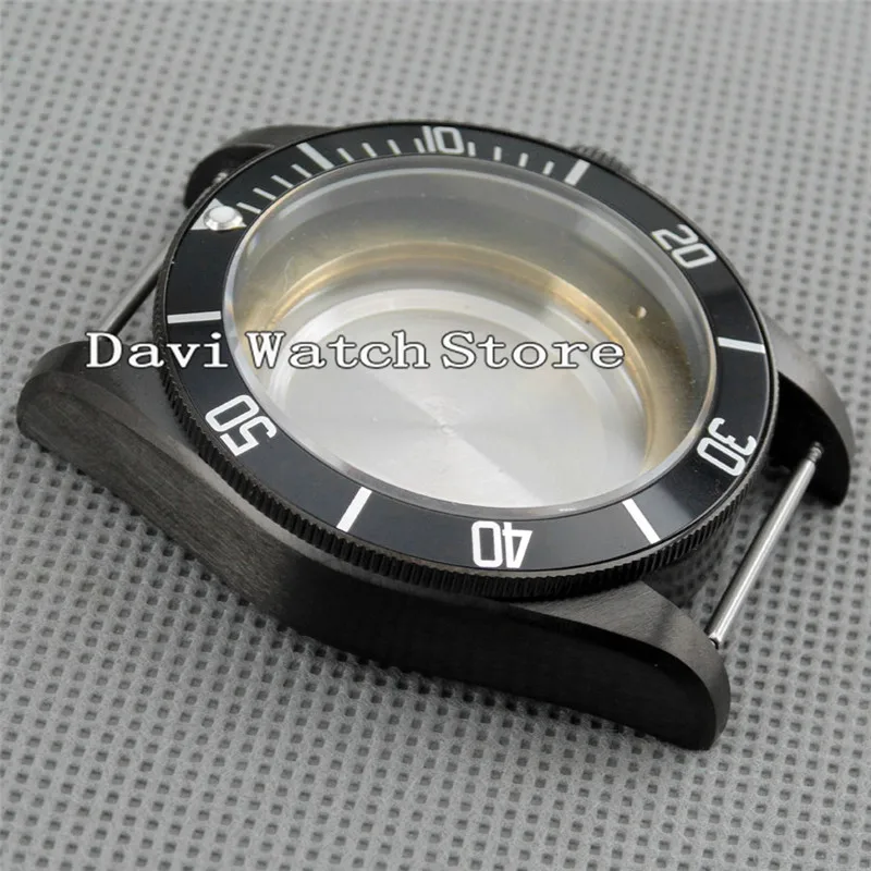 41 мм черный ободок из нержавеющей стали мужская оправа для часов подходит Miyota 8205/8215 ETA 2836 DG2813 A561