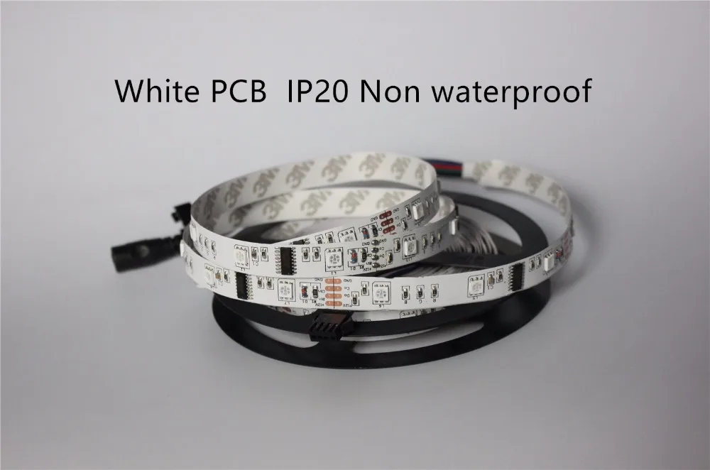 5 м черно белая печатная плата 6803 Светодиодная лента IP20/IP65/IP67 не