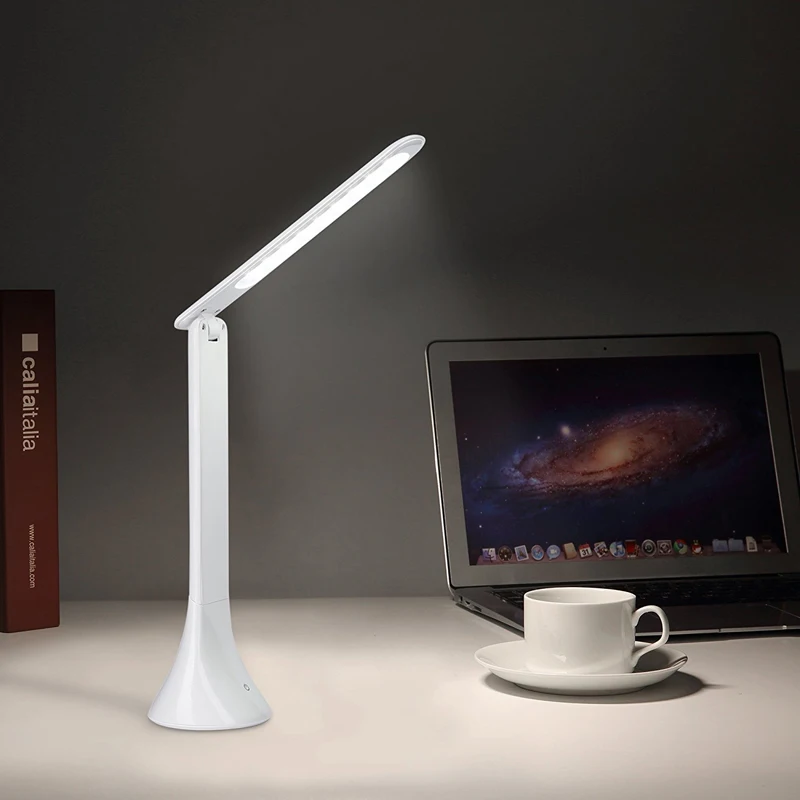 

LED Desk Lamp with 3 Light Mode Touch Control Foldable COB Lamp Dimmable Table Lamp for Reading Studying Working White