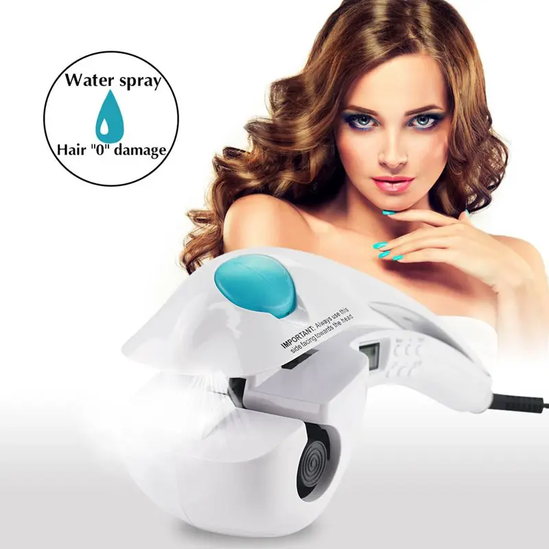 

Magic Electric Hair Curler Negative Ion Protect Hair Curling Iron LCD Display Automatic Steam Spray Hair Curl Roller Hair Tool