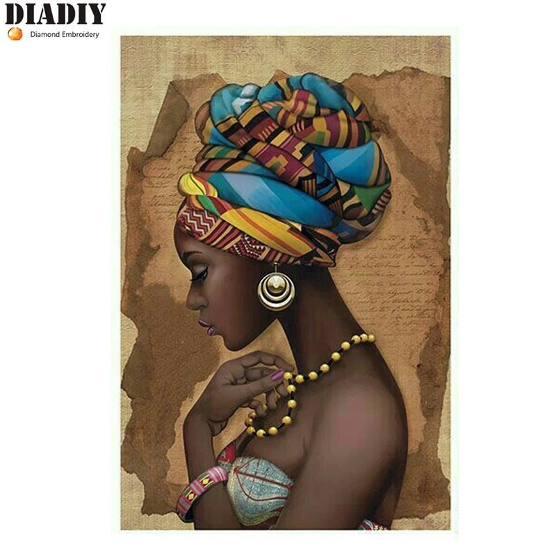 

DIADIY Needlework Diamond Painting South African Diamond Embroidery full round Drill Rhinestone Mosaic Picture Home Decoration