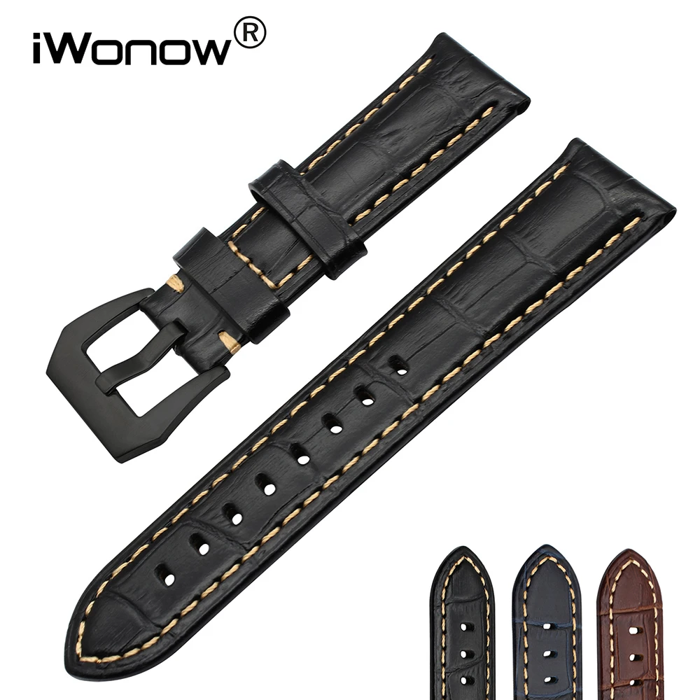 Italy Genuine Calf Leather Watchband 20 22 24 26mm For Armani Diesel Fossil Timex Ck Dw Watch Band Steel Buckle Belt Wrist Strap Watchbands Aliexpress