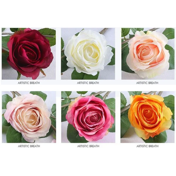 Искусственная Цветочная подделка букет роз для дома, вечерние, праздничные, свадебные украшения E2S