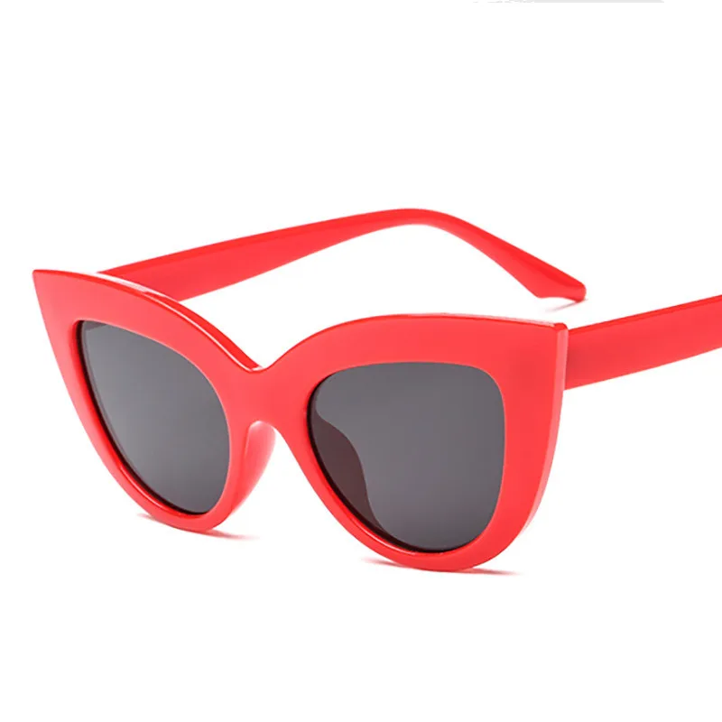 Новинка, кошачий глаз, женские солнцезащитные очки, тонированные цветные линзы, Мужские Винтажные Солнцезащитные очки в форме, женские очки, черные солнцезащитные очки, фирменный дизайн