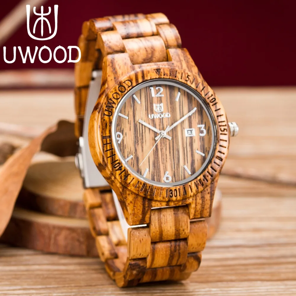 2018 Newest Quartz Wooden Watch Top Luxury Brand UWOOD Japan Movement Zebra Wood Watches For Men Women Simple Analog Wristwatch 2018 Newest Quartz Wooden Watch Top Luxury Brand UWOOD Japan Movement Zebra Wood Watches For Men Women Simple Analog Wristwatch