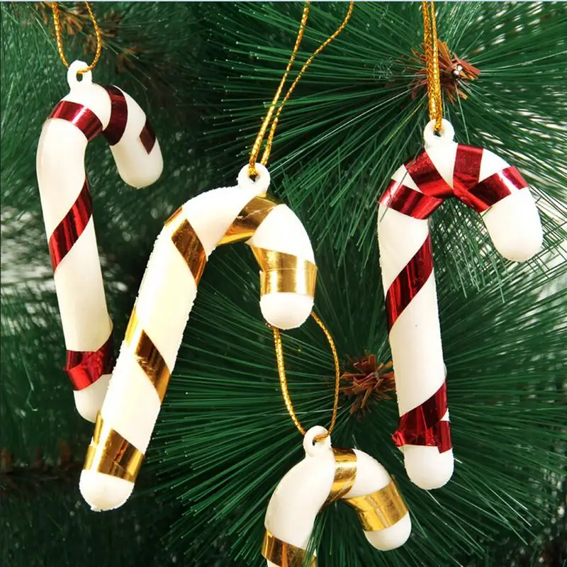 6 шт. рождественские украшения для конфет и тростника праздничные вечерние украшения для новогодней елки товары для украшения дома