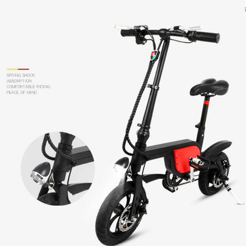 Foldable Electric Bike 36V 250w 12AH 14inch Lithium Battery Bicycle Aluminium alloy Ebike