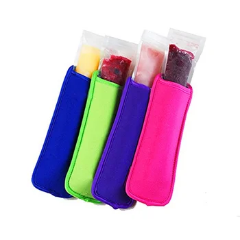 

Neoprene Popsicle Holders Pop Ice Sleeves Freezer Summer Icy Block Lolly Cream Holder For Kids 18x6cm Size