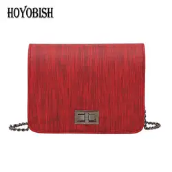HOYOBISH 2018 высокое качество Мода женские цепи сумки на ремне через плечо сумка Роскошные Small Flap Bag для Для женщин леди телефон сумка OH218