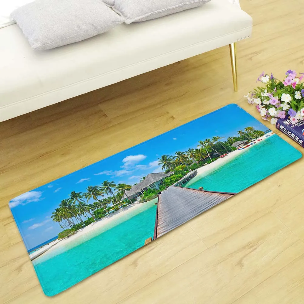 Sea Beach Area Rug For Living Room Bedroom Carpets Bedside Rugs Sea Beach Area Rug For Living Room