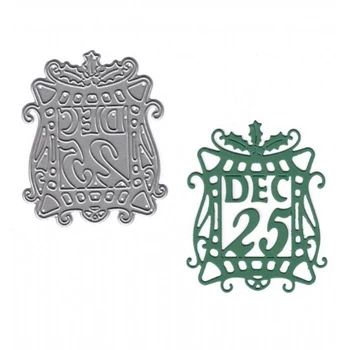 

Christmas Dec 25 Gift Box Metal Cutting Dies Stencils for DIY Scrapbooking Embossing Paper Cards Decorative Crafts New 2018 Die