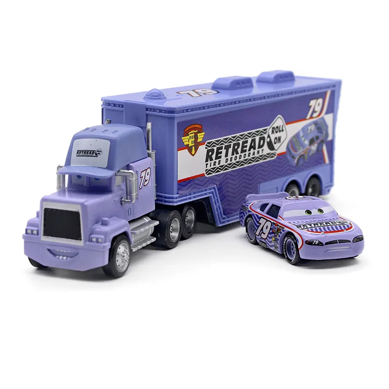 Автомобили disney Pixar 21 стиль Mack Truck+ маленький автомобиль McQueen король 1:55 литой под давлением металлический сплав и пластиковые игрушки автомобиль для ребенка подарок - Цвет: 11