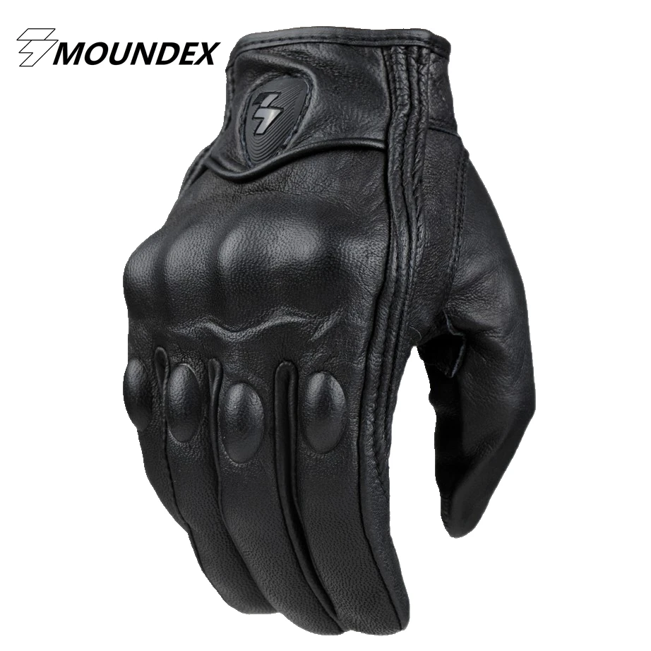 Motorcycle Gloves Moto Racing Gloves Knight Leather Ride Bike Driving