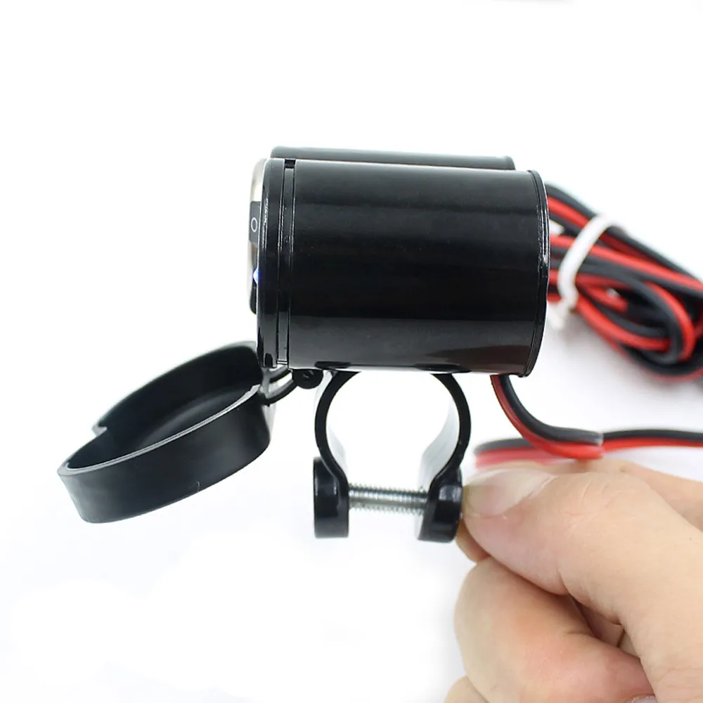Франшиза 6*4,5*6,5 cm 1.5A мотоцикл 12 V автомобиль ATV Лодка прикуриватель с переключателями usb зарядка#0513
