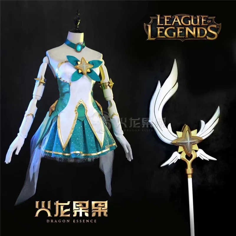 Женский костюм для косплея LOL Star Guardian Magic girl рождественское платье с яркостью Soraka
