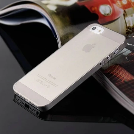 Для Iphone 7 чехол ультра тонкий чехол для телефона s для Apple iPhone 7 7 Plus 6 6S Plus 5 5S SE 5C 4 4S чехол матовый чехол пластиковый чехол - Цвет: Серый