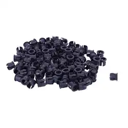 100 штук черный пластик 5 мм светодиодный держатель для зажима дисплей Панель Крепление чехол