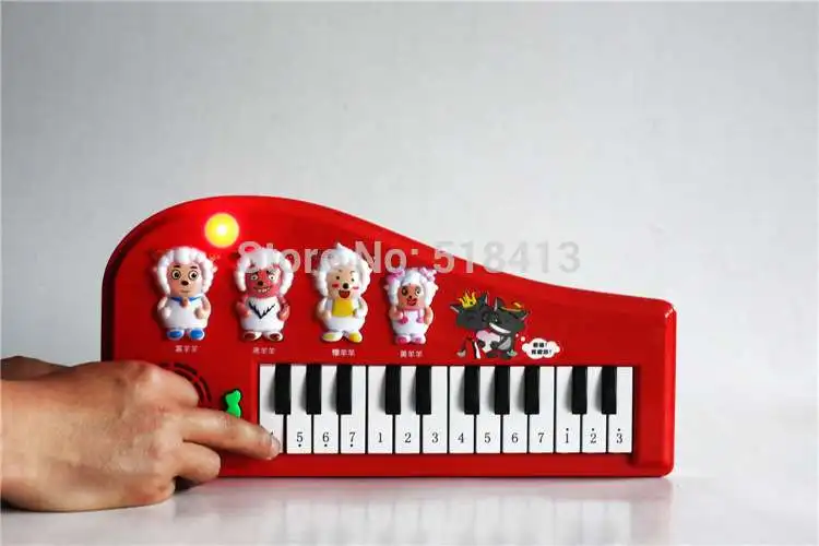 Детские игрушки приятный козел электронный игрушечный орган образовательное пианино музыка ребенок младенец дети пластик тип ключа