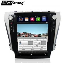 SilverStrong 12.1” IPS Screen Android7.1 32GB Tesla Screen Car GPS For Toyota Camry 2012-2015 support JBL amp AC climate
